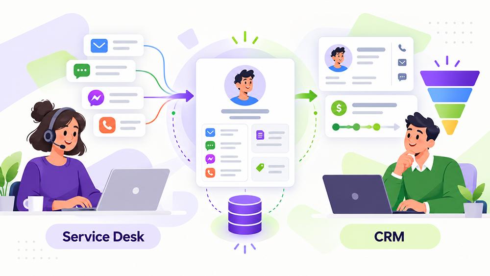 Связка Service Desk и CRM